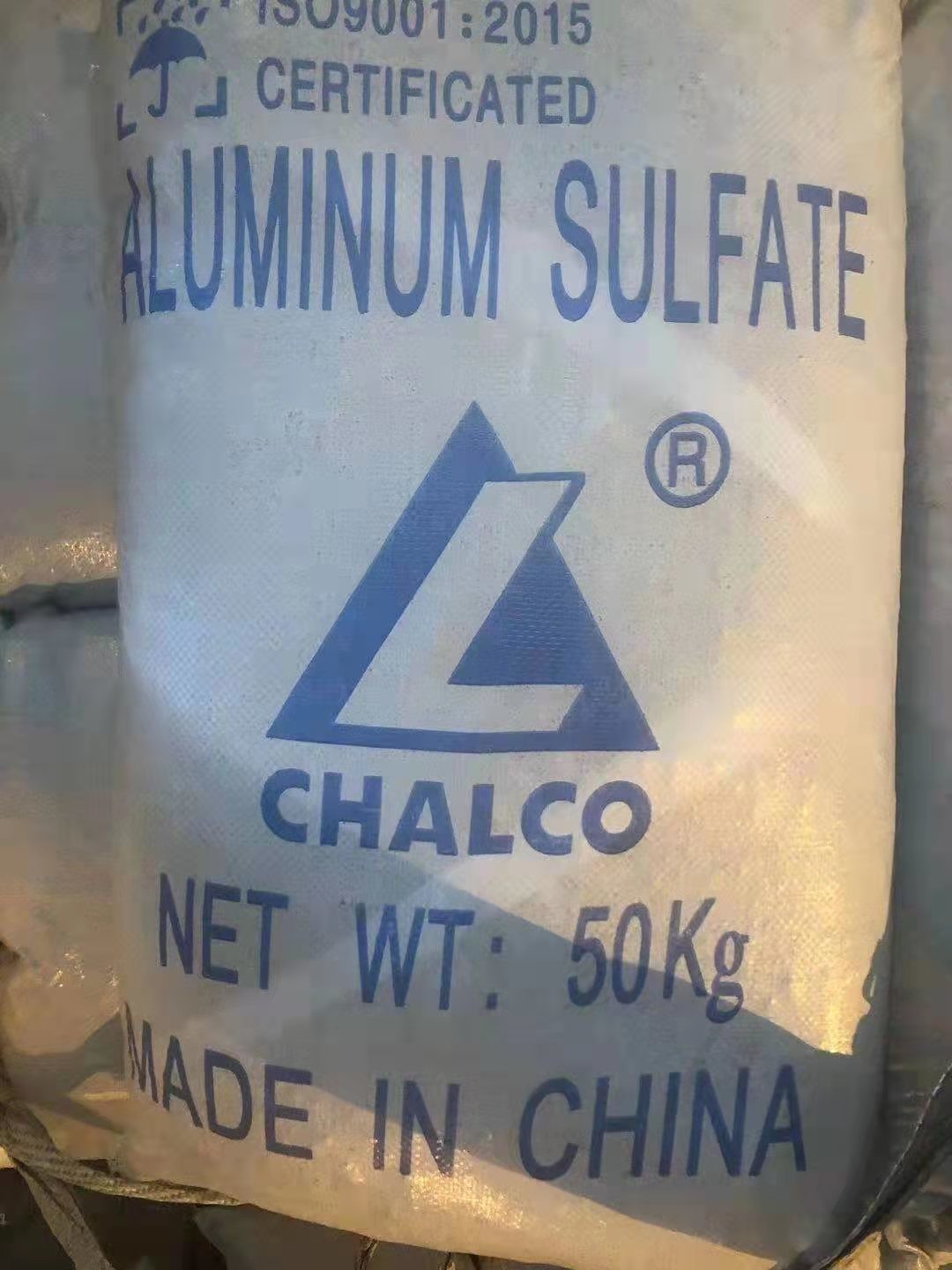 Industrial Grade 700kg Packaged Iron Free Aluminum Sulfate